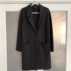Eileen Fisher Wool Long Collared Jacket